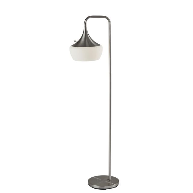 Adesso® Eliza Brushed Steel Floor Lamp-0