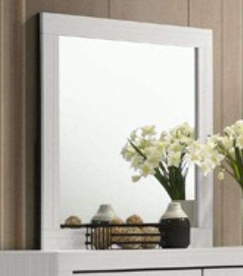 American Wholesale Furniture Salt Creek White Mirror-0