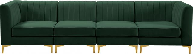 Meridian Furniture Alina Green Velvet Modular Sectional-3