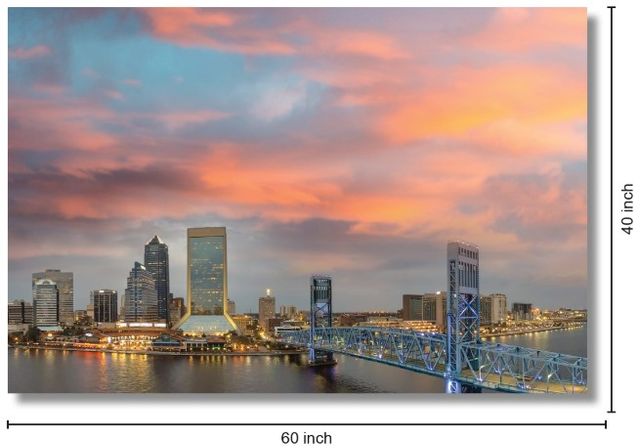 Classy Living Wonder Jacksonville Skyline Wall Art-2