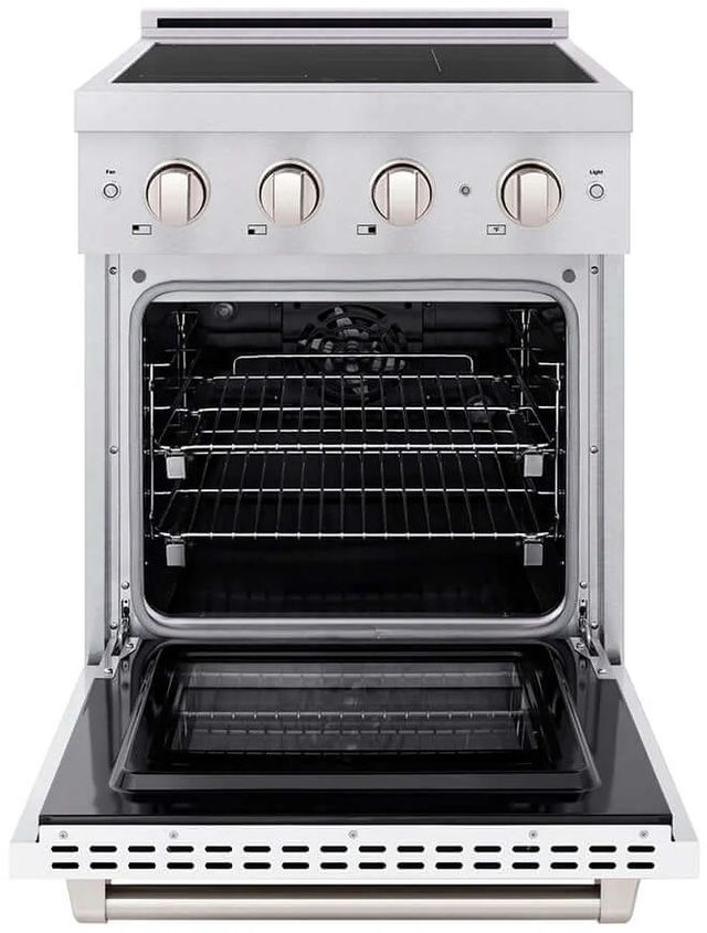 ZLINE Paramount 24" Satin Stainless Steel Pro Style Induction Range-1