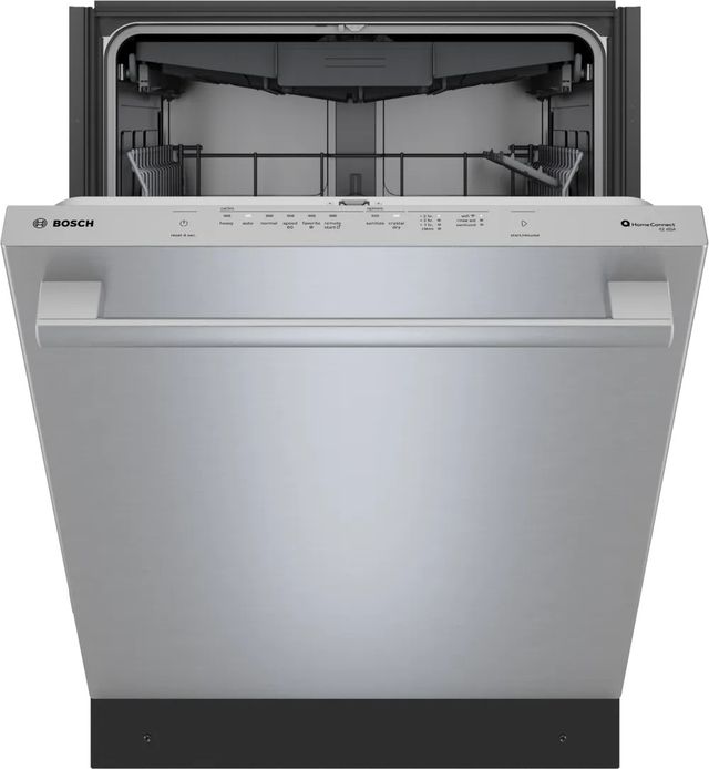 Bosch® 800 Series 24" Anti-Fingerprint Stainless Steel Top Control Built In Dishwasher-2