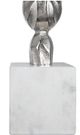A & B Home Silver/White Table Lamp-3