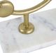 A & B Home Percy Black/Gold/White Glass and Aluminum Candle Holder-5