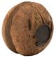 A & B Home Brown Antique Pully Wheel Pillar Candle Holder-4