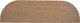 Magnussen Home® Hayden Golden Oat Demilune Sofa Table-4