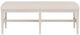 Riverside Furniture Glenndale Aged White/Wheat Upholstered Dining Bench-2