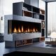 Dimplex® Ignite® Bold Black 74'' Built-in Linear Electric Fireplace-5