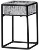 A & B Home Jurupa Black/Clear Candle Holder-0