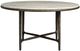 Universal Explore Home™ Griffith Park White Round Dining Table with Bronze Base-2