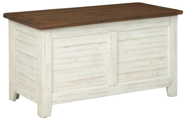 Signature Design by Ashley® Dashbury Antique White Storage Trunk-0