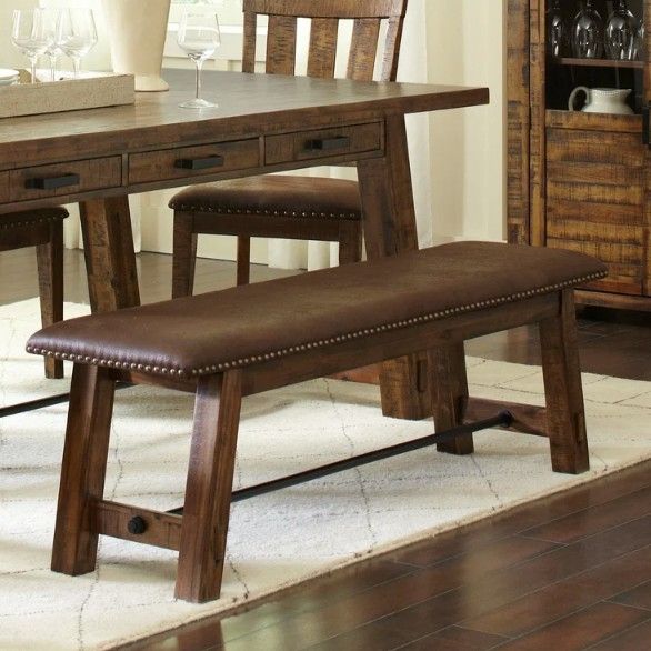 Jofran Inc. Cannon Valley Brown Bench-1