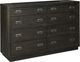Signature Design by Ashley® Hyndell 5-Piece Dark Brown Queen Upholstered Panel Bed Set-2
