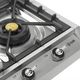 Ilve Nostalgie II 36” Stainless Steel Liquid Propane Cooktop with 6 Burners, Griddle and Chrome Trim-5
