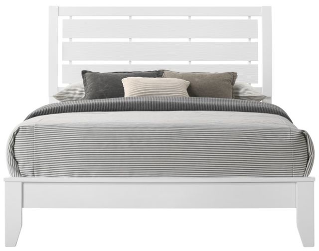 Crown Mark Evan White Queen Panel Bed-4