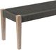Armen Living Rhett Charcoal/Light Eucalyptus Rope/Wood Outdoor Bench-4