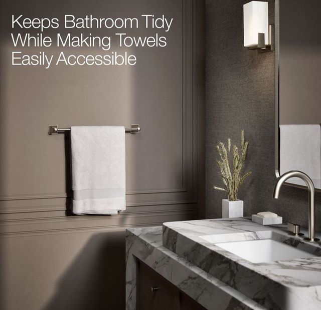 KOHLER® Memoirs® Polished Chrome 18" Towel Bar-4