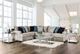 Furniture of America® Gunnersbury 2-Piece Gray L-Shape Sectional -0