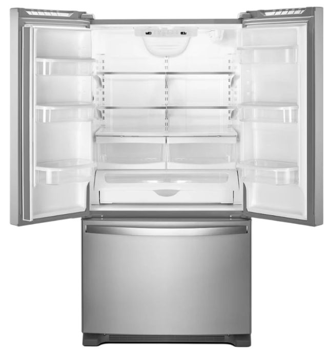 Whirlpool® 33" 22.1 Cu. Ft. Fingerprint Resistant Stainless Steel Freestanding French Door Refrigerator-1