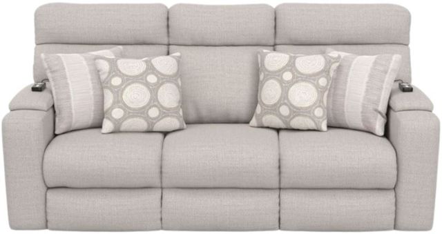 Catnapper® Sanctuary Chalk/Winter Power Reclining Sofa with Drop Down Table-1