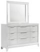 Coaster® Marmore White Dresser and Mirror-0