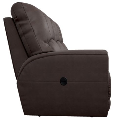 La-Z-Boy® Cassian Walnut Leather Manual Wall Reclining Sofa-3