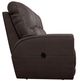 La-Z-Boy® Cassian Walnut Leather Manual Wall Reclining Sofa-3
