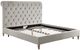 TOV Furniture Putnam Grey Velvet Queen Bed-0