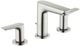 Hansgrohe Talis E Brushed Nickel 1.2 GPM Widespread Faucet with Pop-Up Drain-0