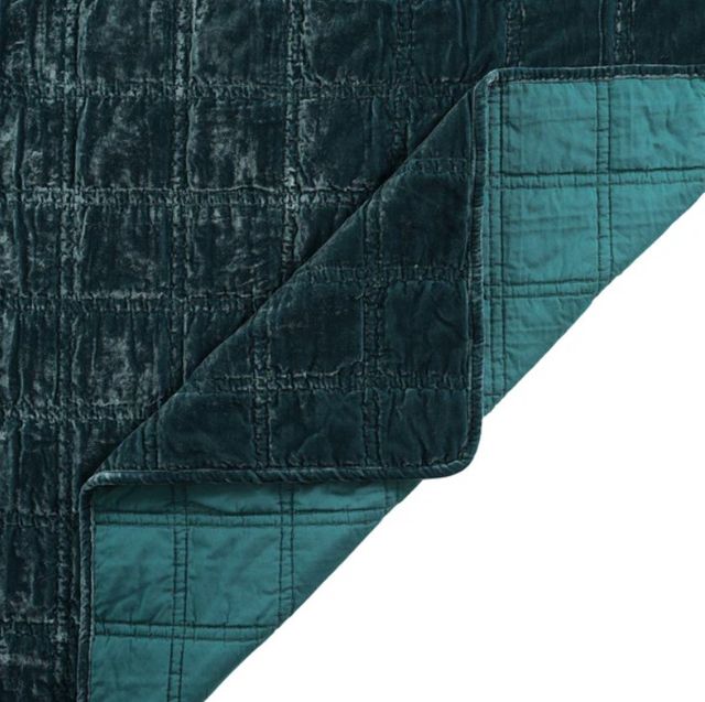 HiEnd Accents Stella Storm Blue King Quilt Set-3