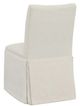 Fairfield® Customizable Entree Dining Concave Short Back Skirted Dining Chair with Tobacco Legs and Buttons-3