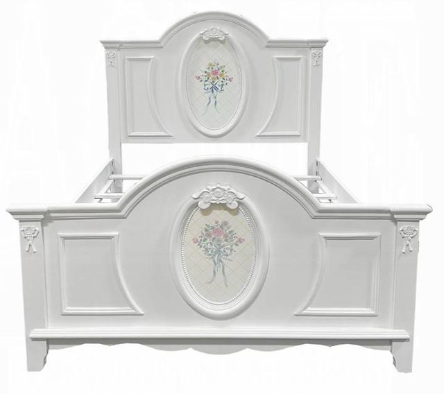 ACME Furniture Flora White Full Panel Bed-3