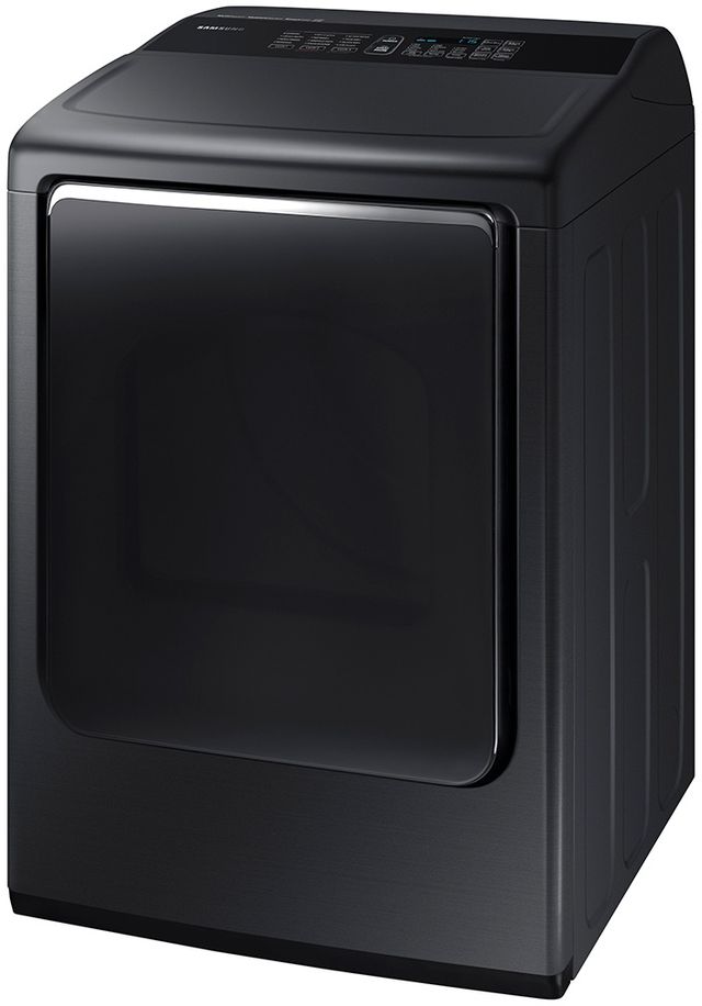 Samsung 7.4 Cu. Ft. Fingerprint Resistant Black Stainless Steel Front Load Gas Dryer-2