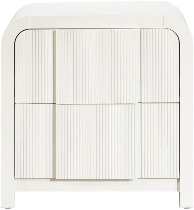 Meridian Furniture Fluted Cream Nightstand-1