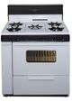 Premier Peerless 36" White Pro Style Gas Range-0