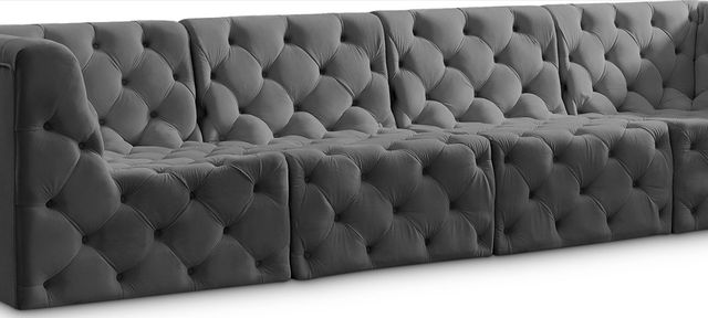 Meridian Furniture Tuft Grey Velvet 128" Modular Sofa-0