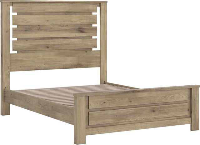 Signature Design by Ashley® Brozmont Tan Queen Platform Panel Bed-2