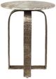 Uttermost® Warner Antique Champagne Metal Indoor-Outdoor Side Table-3