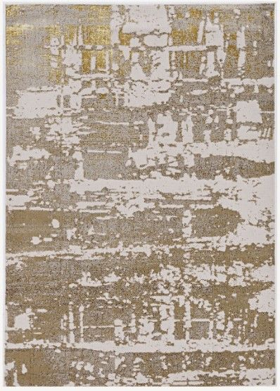 KAS Rugs Luna Ivory/Gold Escape 5'x8' Area Rug-0