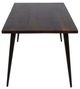 Jofran Inc. Prelude Walnut Dining Table with Black Base-4