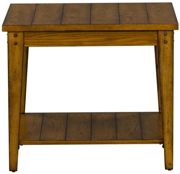 Liberty Furniture Lake House Oak Square Lamp Table-2