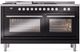 Ilve® Professional Plus II 60" Glossy Black Pro Style Dual Fuel Range-0