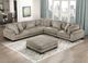 Homelegance® Traverse 6-Piece Taupe Modular Sectional with Ottoman-1