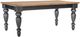 Legacy Classic Vintage Market Barnwood Oak Rectangular Dining Table with Kettle Black Base-0