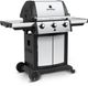 Broil King® Signet™ 320 Black with Stainless Steel Free Standing Grill-1