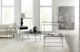 Hooker® Furniture Saint Armand Black Square Cocktail Table with Brushed Pewter Base-1