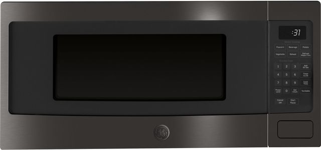GE Profile™ 1.1 Cu. Ft. Black Stainless Steel Countertop Microwave-0