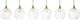 Harp & Finial® Luca Brass/Clear Glass Globes Large Chandelier-1