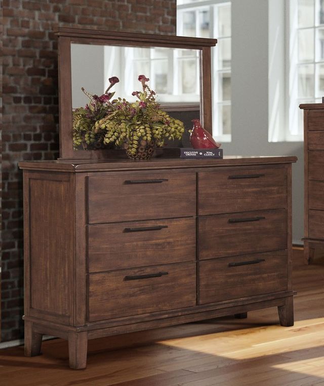 New Classic® Home Furnishings Cagney 5-Piece Chestnut Queen Bedroom Set with Chest and Nightstand-3