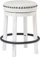 Signature Design by Ashley® Valebeck White Upholstered Swivel Bar Stool-0